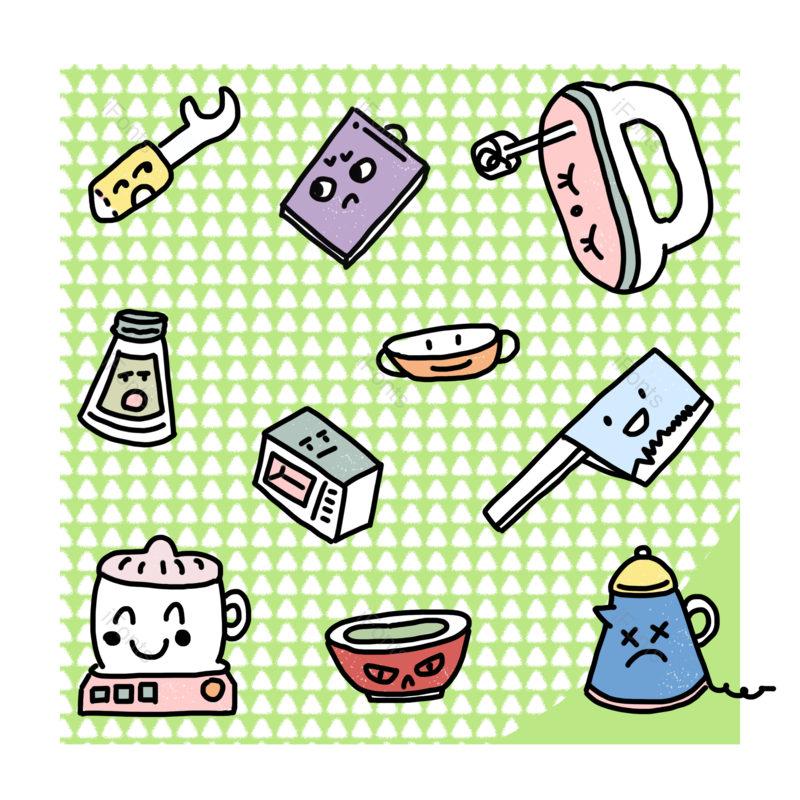 儿童图片,插画元素,Q版PNG,手绘免抠素材